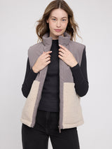 Fabric Blocking Vest warm mud/natural