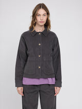 Corduroy Shacket anthra