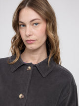 Corduroy Shacket anthra