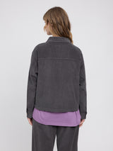 Corduroy Shacket anthra