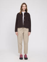 Corduroy Shacket dark chocolate
