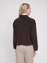 Pocket Corduroy Shirt dark chocolate