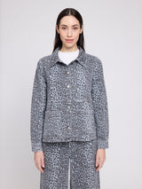 Printed Denim Jacket grey/printed