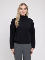 Fleece Turtleneck black