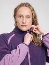 Fleece Half-Zip purple indigo