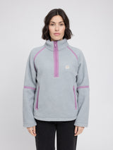 Teddy-Fleece Half-Zip ice blue
