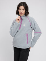Teddy-Fleece Half-Zip ice blue