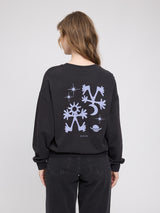 Back Print Sweatshirt black/aliens