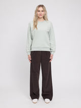 Back Print Sweatshirt light aqua/floral