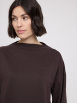 Turtleneck Sweatshirt black coffee