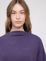Turtleneck Sweatshirt deep purple