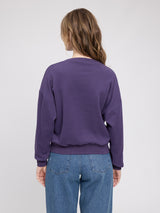 Turtleneck Sweatshirt deep purple