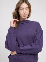 Turtleneck Sweatshirt deep purple
