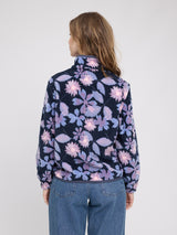 Printed Fleece Jacket dark blue/winter floral