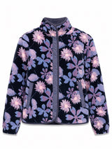 Printed Fleece Jacket dark blue/winter floral