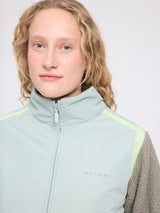 Material-Mix Zip Jacket ice green/eucalyptus