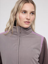 Material-Mix Zip Jacket warm mud/sparrow