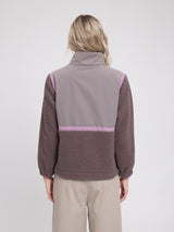 Material-Mix Zip Jacket warm mud/sparrow