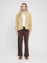 Teddy-Fleece Jacket tan