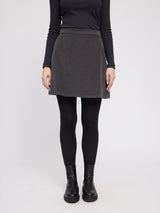 Corduroy Mini Skirt anthra