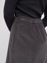 Corduroy Mini Skirt anthra