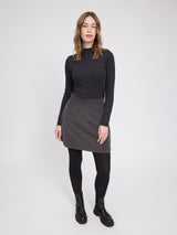 Corduroy Mini Skirt anthra