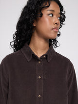 Corduroy Dress dark chocolate