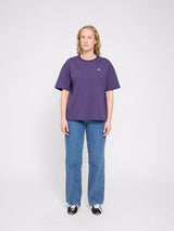 Back Print T-Shirt deep purple/rise