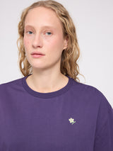 Back Print T-Shirt deep purple/rise