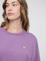 Back Print T-Shirt grape pink/off the grid