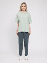 Back Print T-Shirt light aqua/courage
