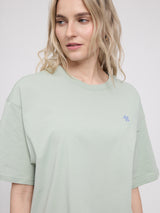 Back Print T-Shirt light aqua/courage