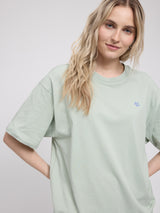 Back Print T-Shirt light aqua/courage