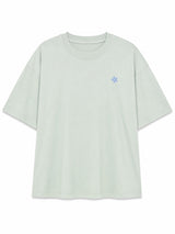 Back Print T-Shirt light aqua/courage