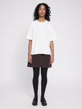 Back Print Theme T-Shirt offwhite/coffee