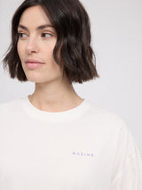 Back Print Theme T-Shirt offwhite/donut