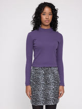 Basic Turtleneck Longsleeve deep purple