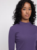 Basic Turtleneck Longsleeve deep purple