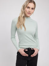 Basic Turtleneck Longsleeve light aqua