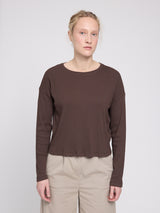 Rib Jersey Longsleeve black coffee