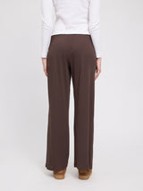 Rib Jersey Pants black coffee