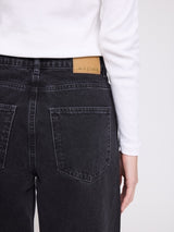 Wide Leg Denim Pants dark grey