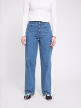 Wide Leg Denim Pants mid blue