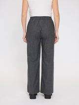Wide Leg Flannel Pants anthracite mel.