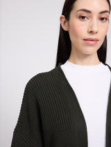 V-Neck Knit Cardigan olive