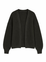 V-Neck Knit Cardigan olive