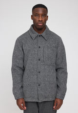 Vegan Wool Jacket anthracite mel.