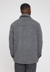 Vegan Wool Jacket anthracite mel.