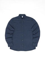 Melange Flannel Shirt indigo mel.