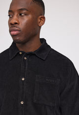 Pocket Corduroy Shirt black